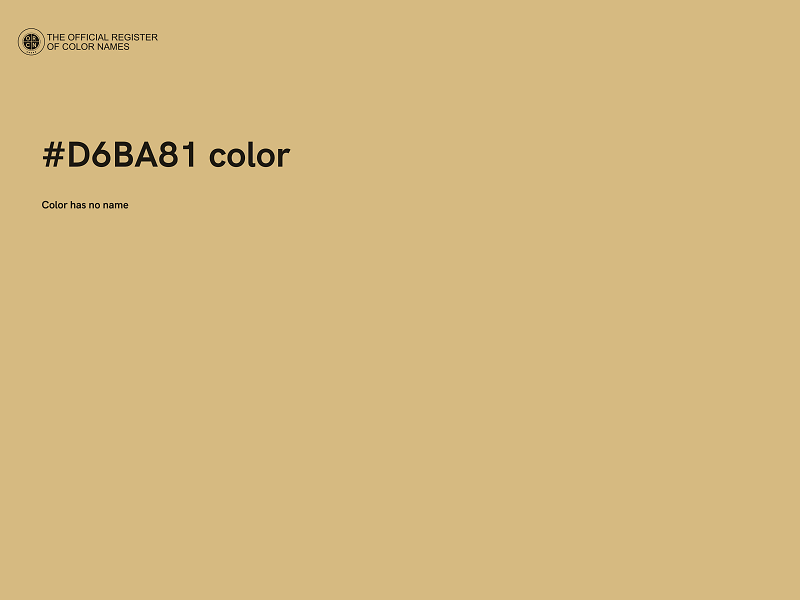 #D6BA81 color image