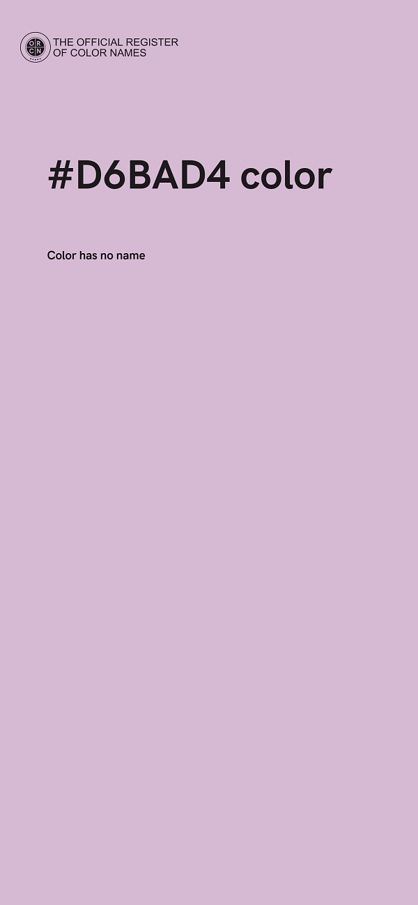 #D6BAD4 color image