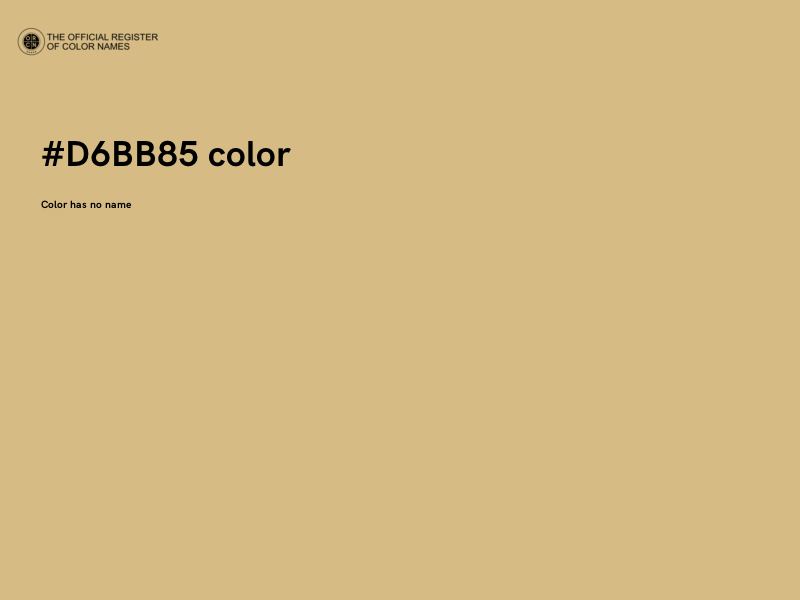 #D6BB85 color image
