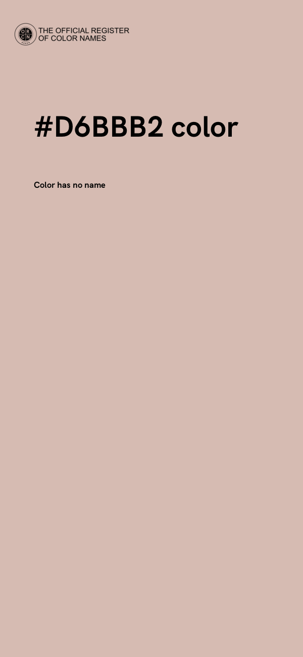 #D6BBB2 color image