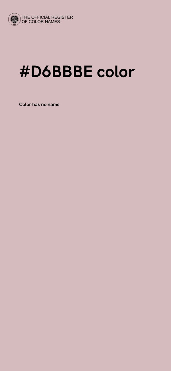 #D6BBBE color image