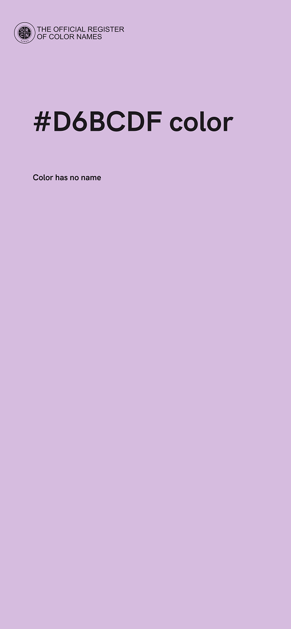 #D6BCDF color image