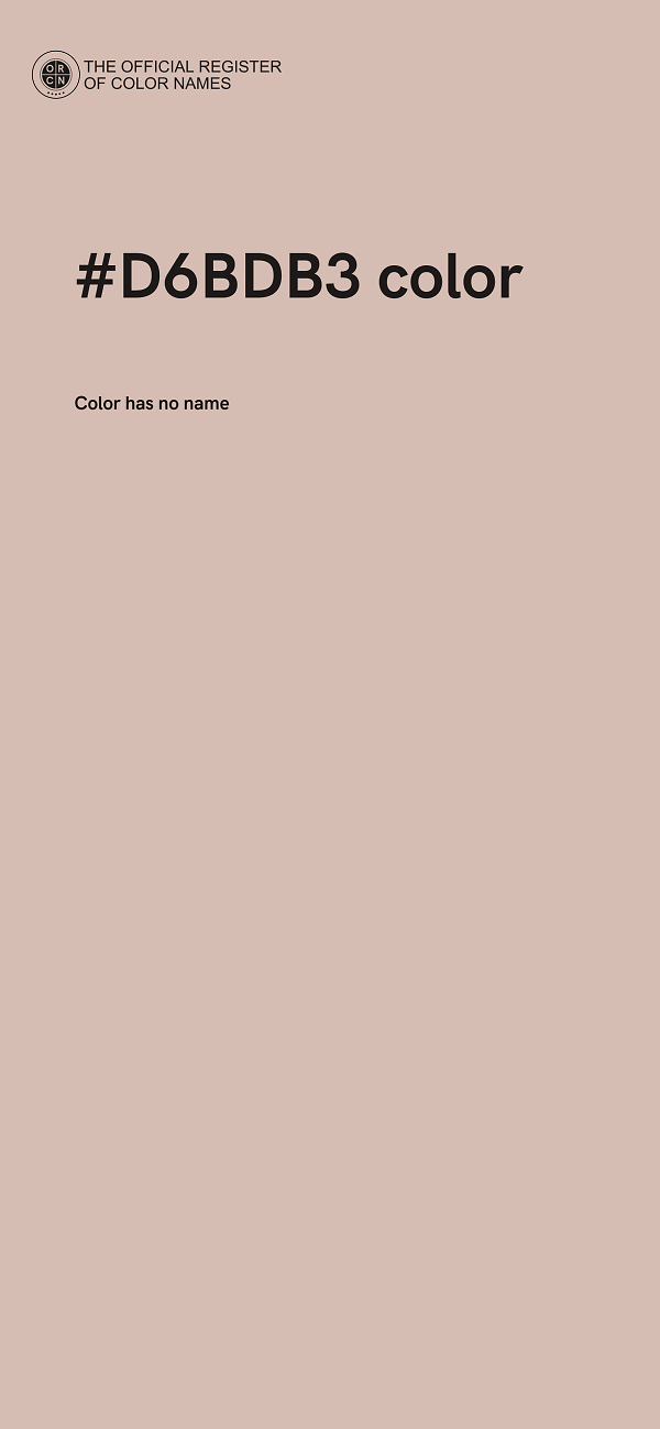 #D6BDB3 color image
