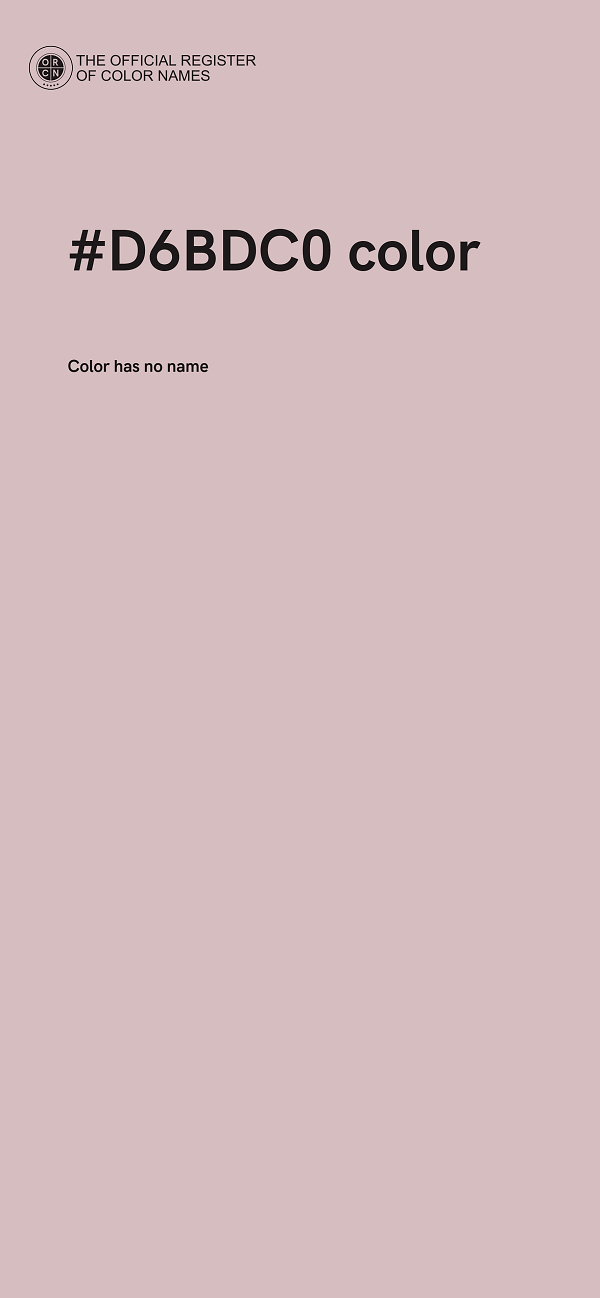 #D6BDC0 color image