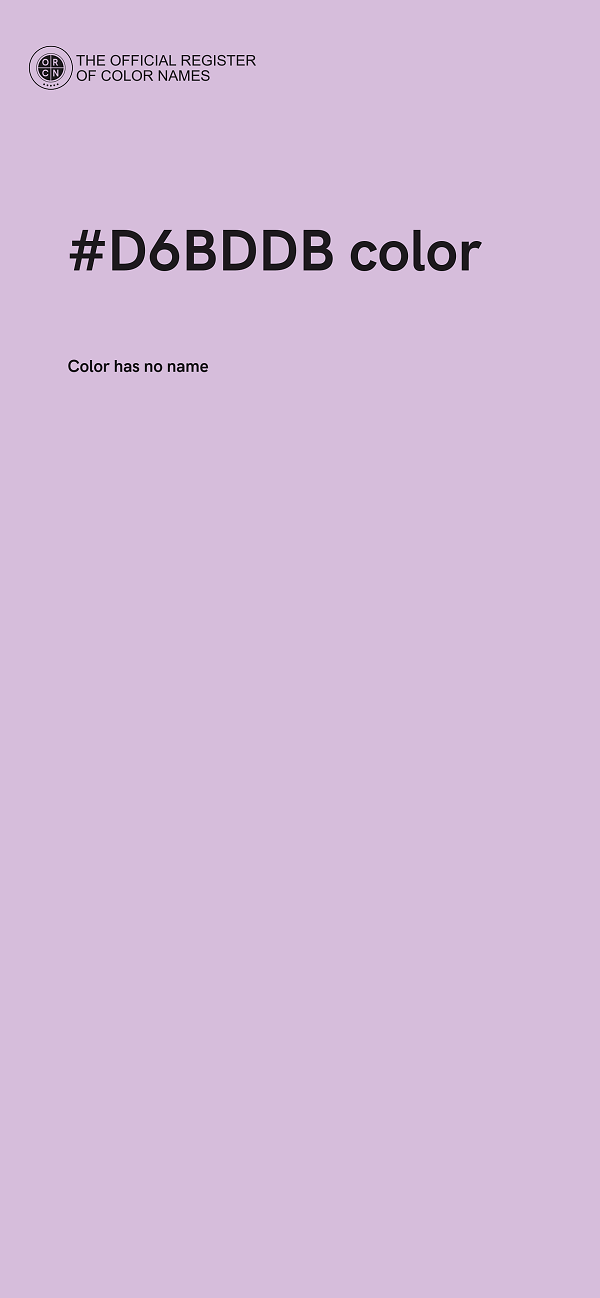 #D6BDDB color image