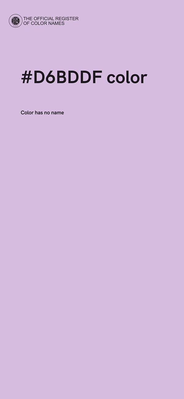 #D6BDDF color image