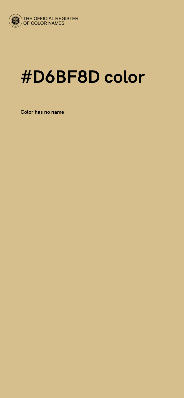 #D6BF8D color image