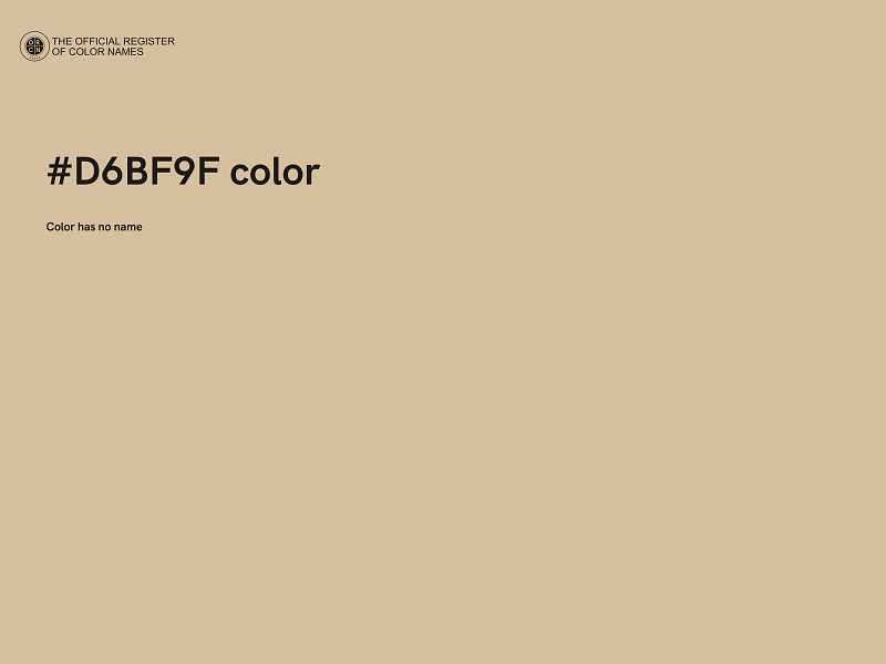 #D6BF9F color image