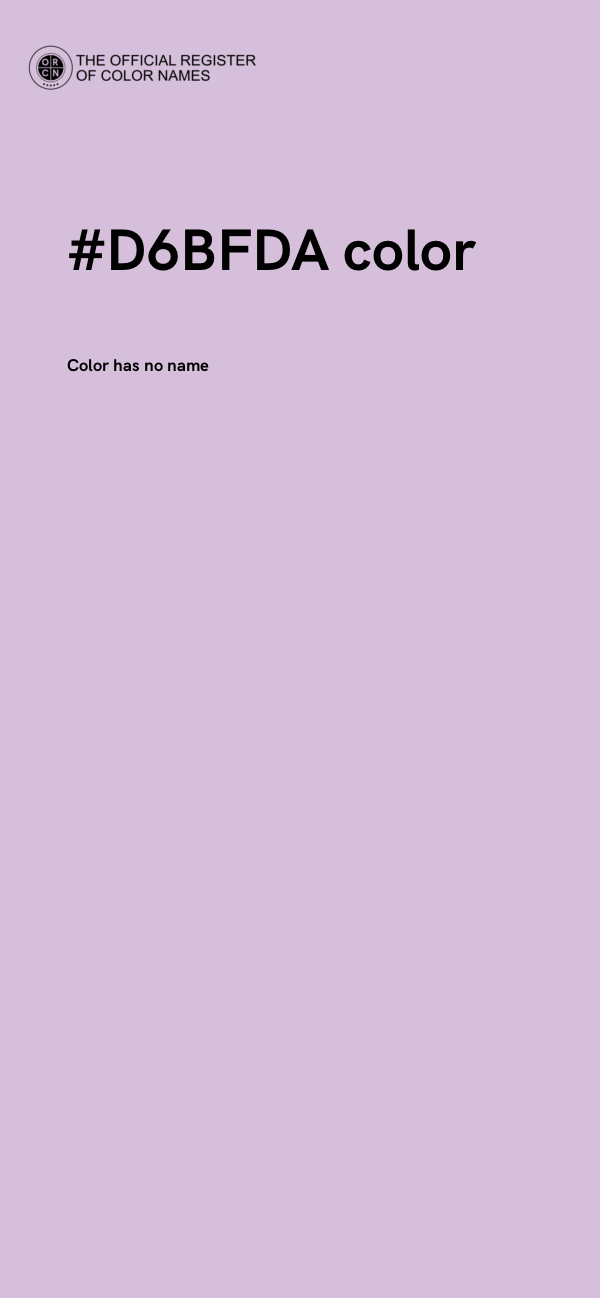 #D6BFDA color image
