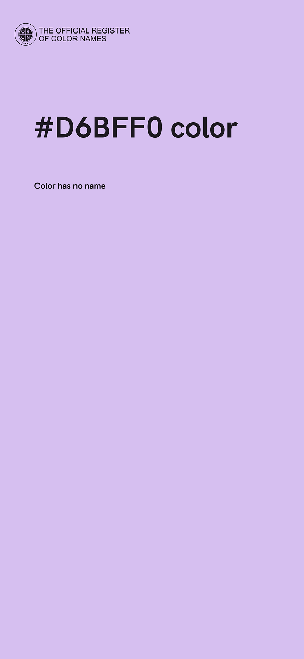 #D6BFF0 color image
