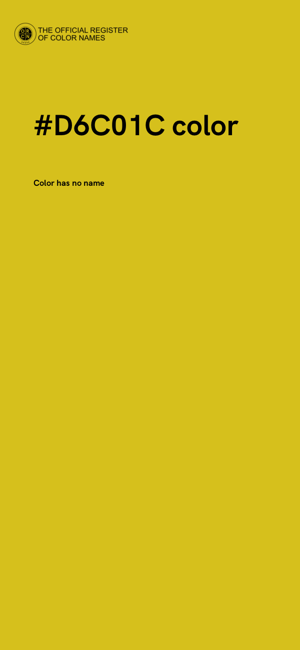 #D6C01C color image