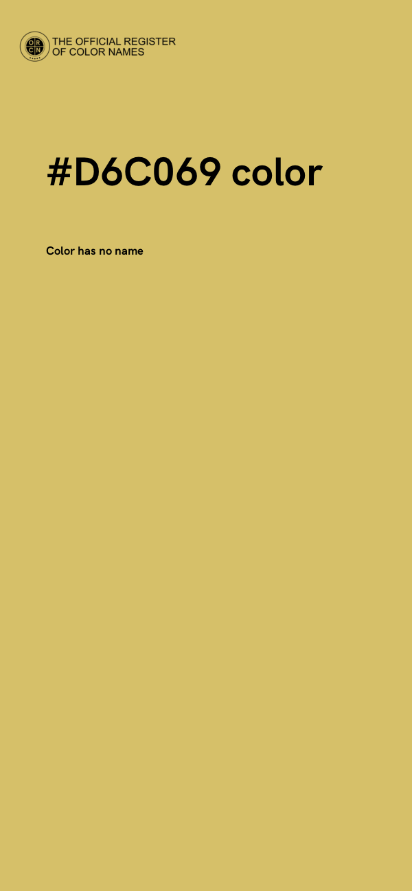 #D6C069 color image