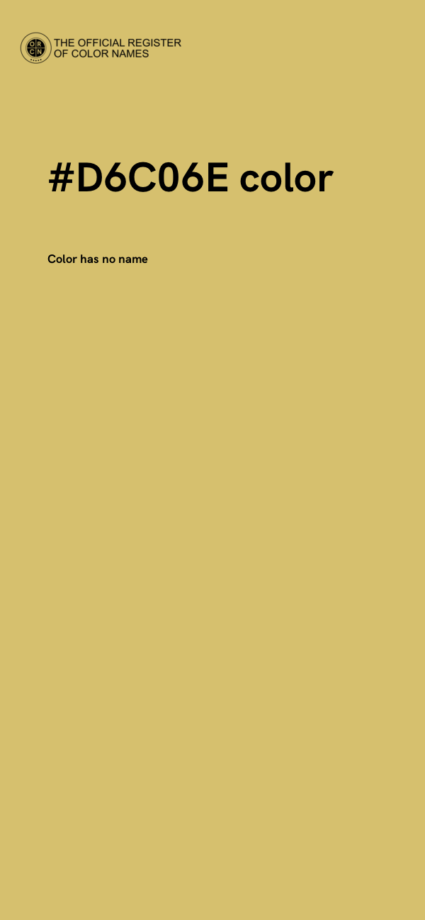#D6C06E color image
