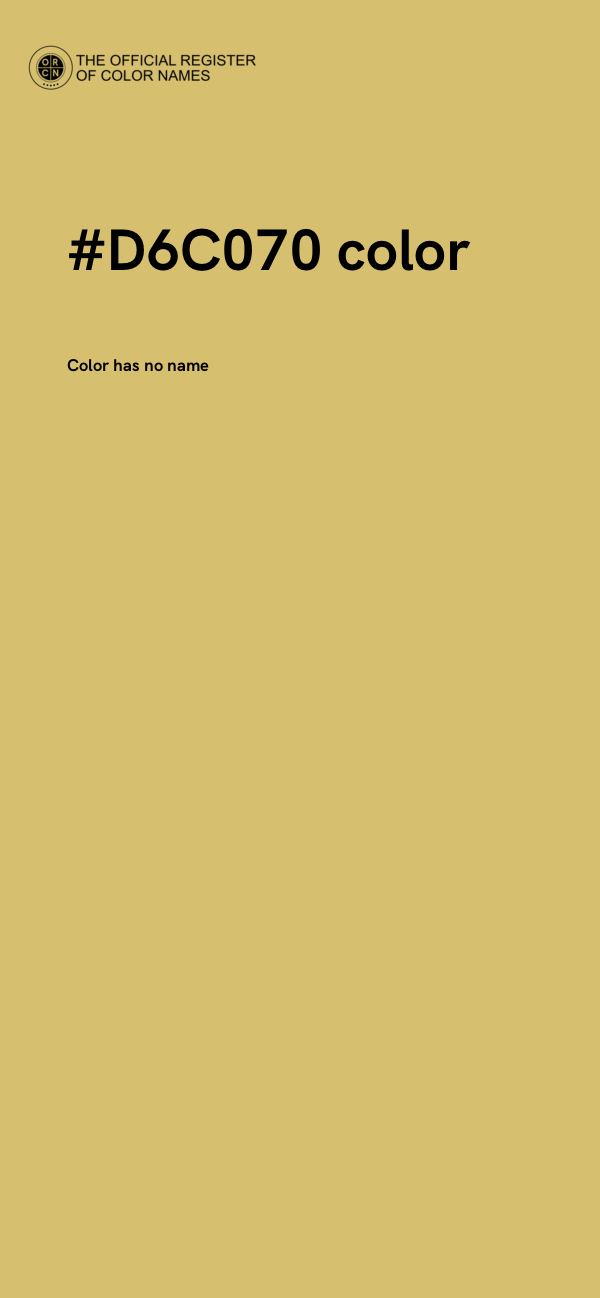 #D6C070 color image