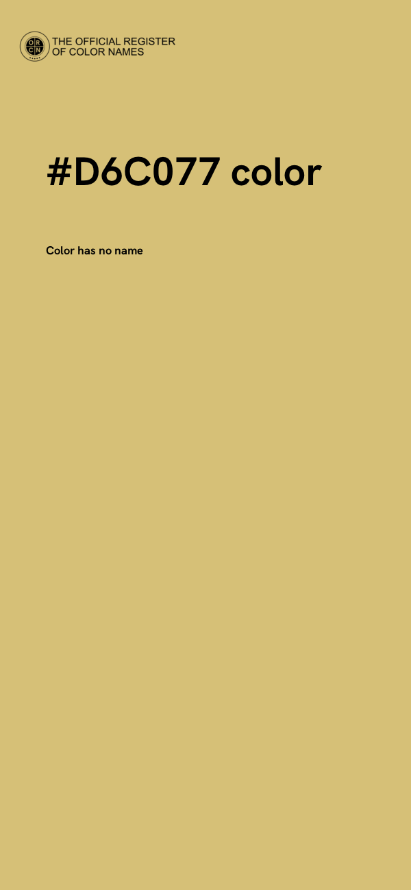 #D6C077 color image