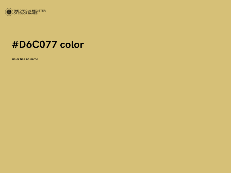 #D6C077 color image