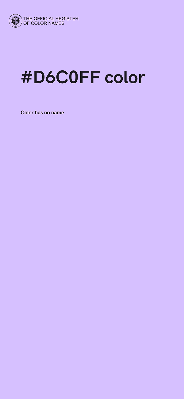 #D6C0FF color image