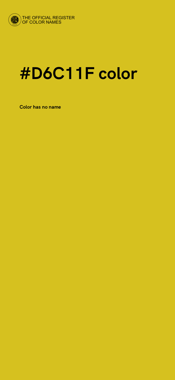 #D6C11F color image