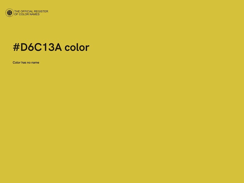 #D6C13A color image