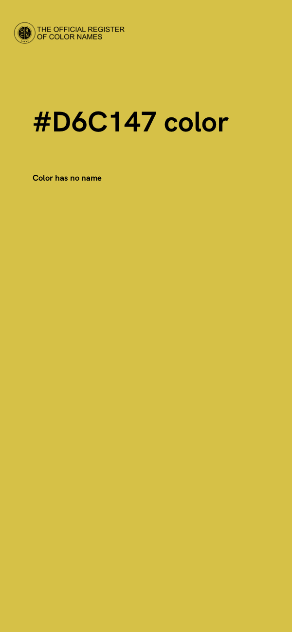 #D6C147 color image