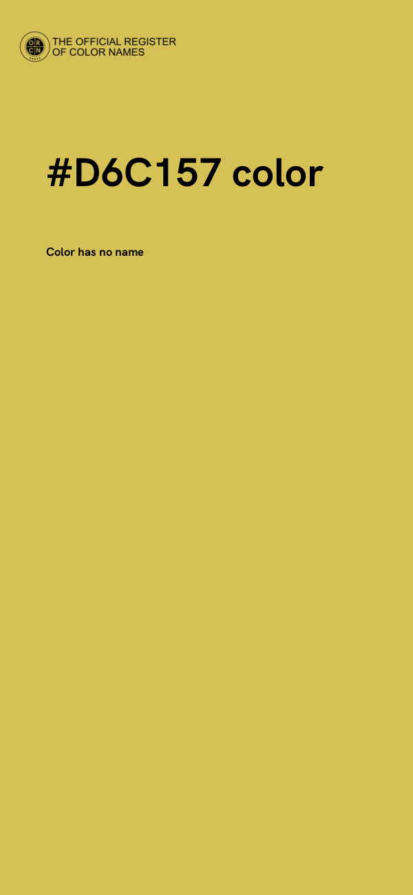#D6C157 color image