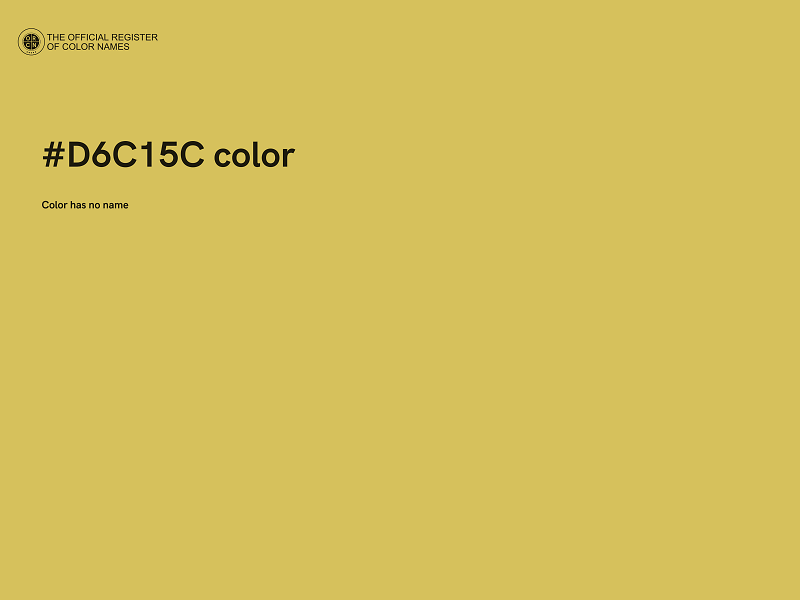 #D6C15C color image