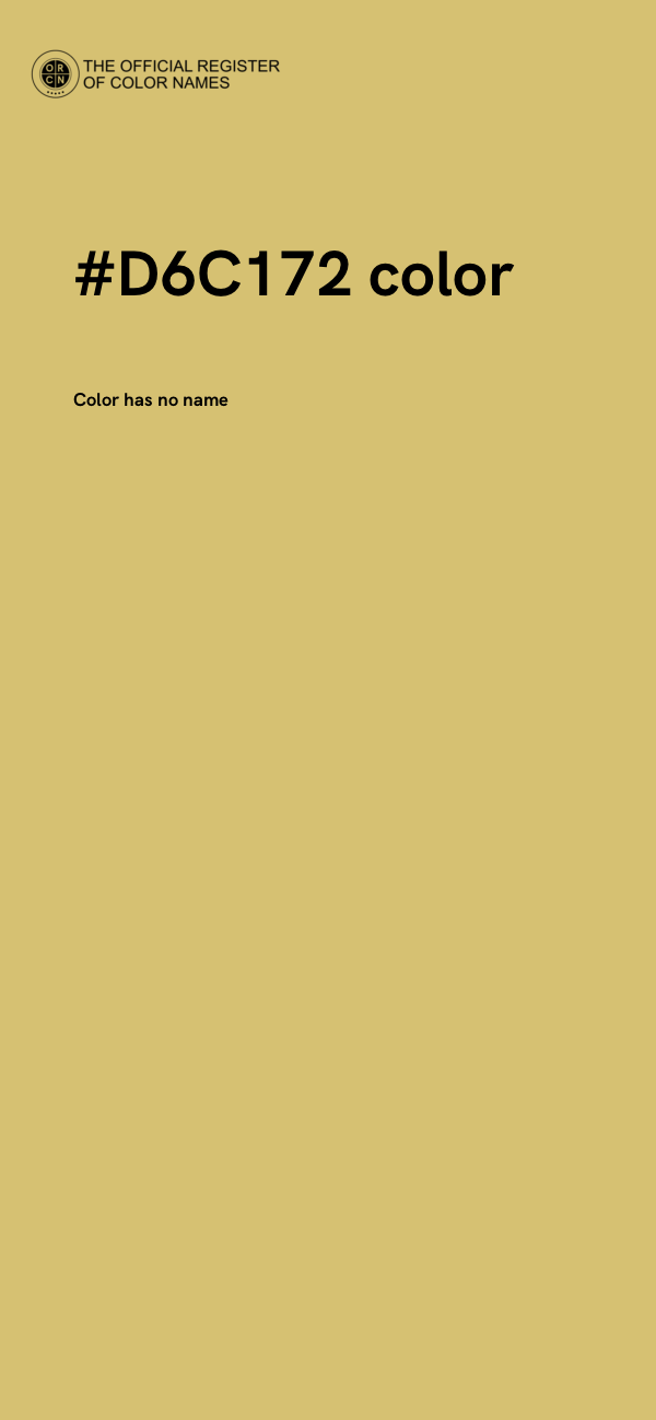 #D6C172 color image