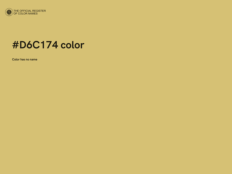 #D6C174 color image