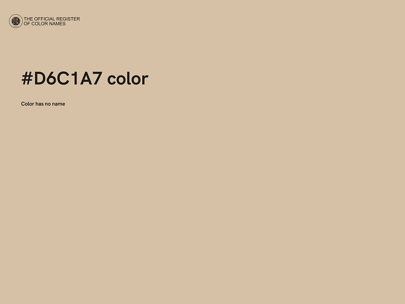 #D6C1A7 color image