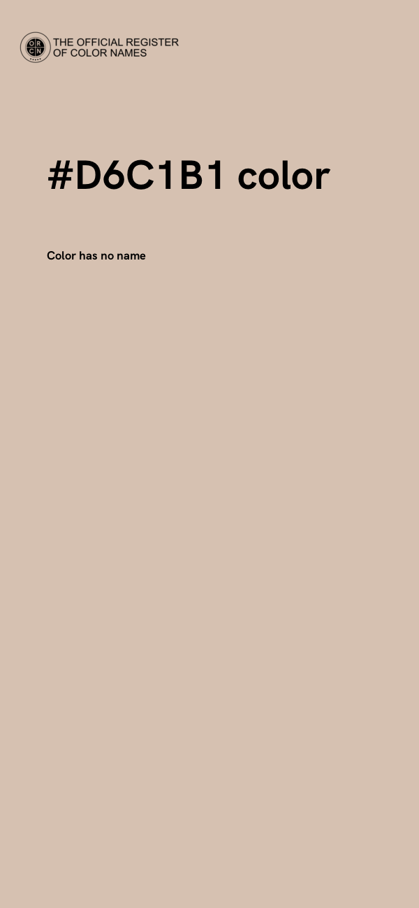#D6C1B1 color image