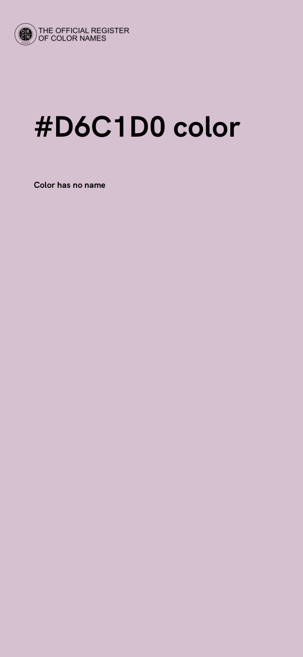 #D6C1D0 color image