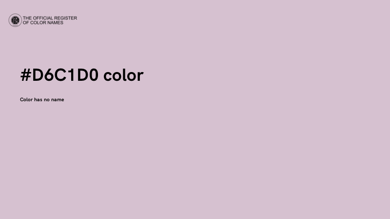 #D6C1D0 color image