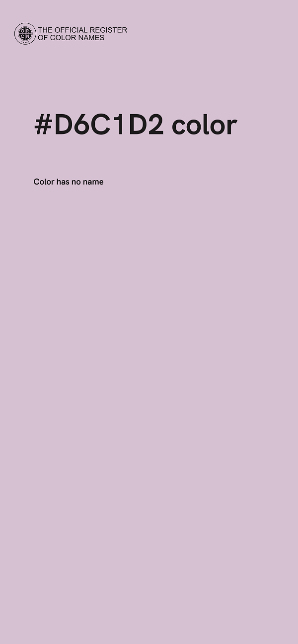 #D6C1D2 color image