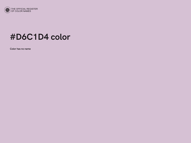#D6C1D4 color image