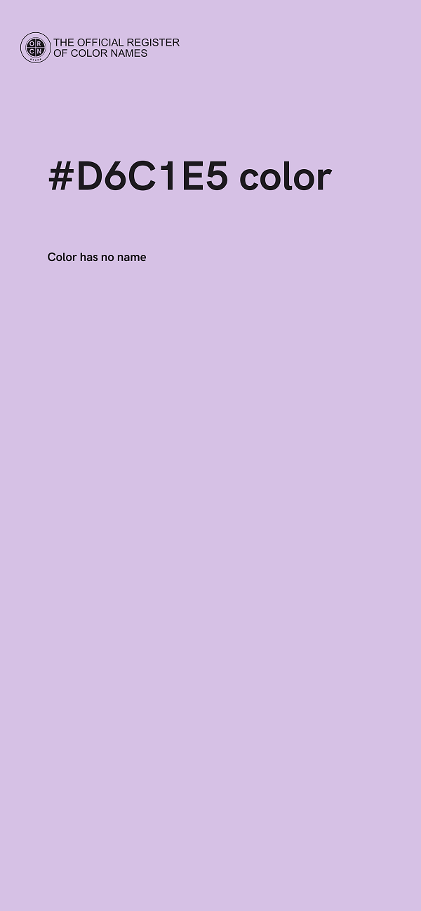 #D6C1E5 color image