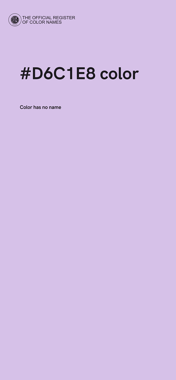 #D6C1E8 color image