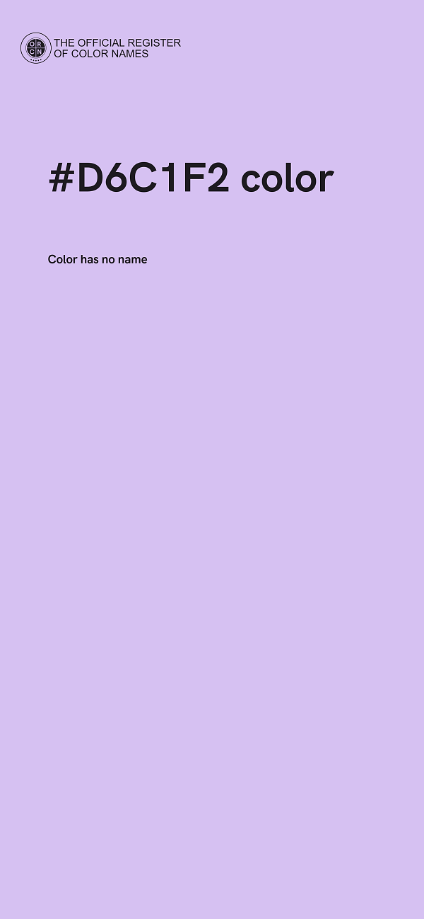 #D6C1F2 color image