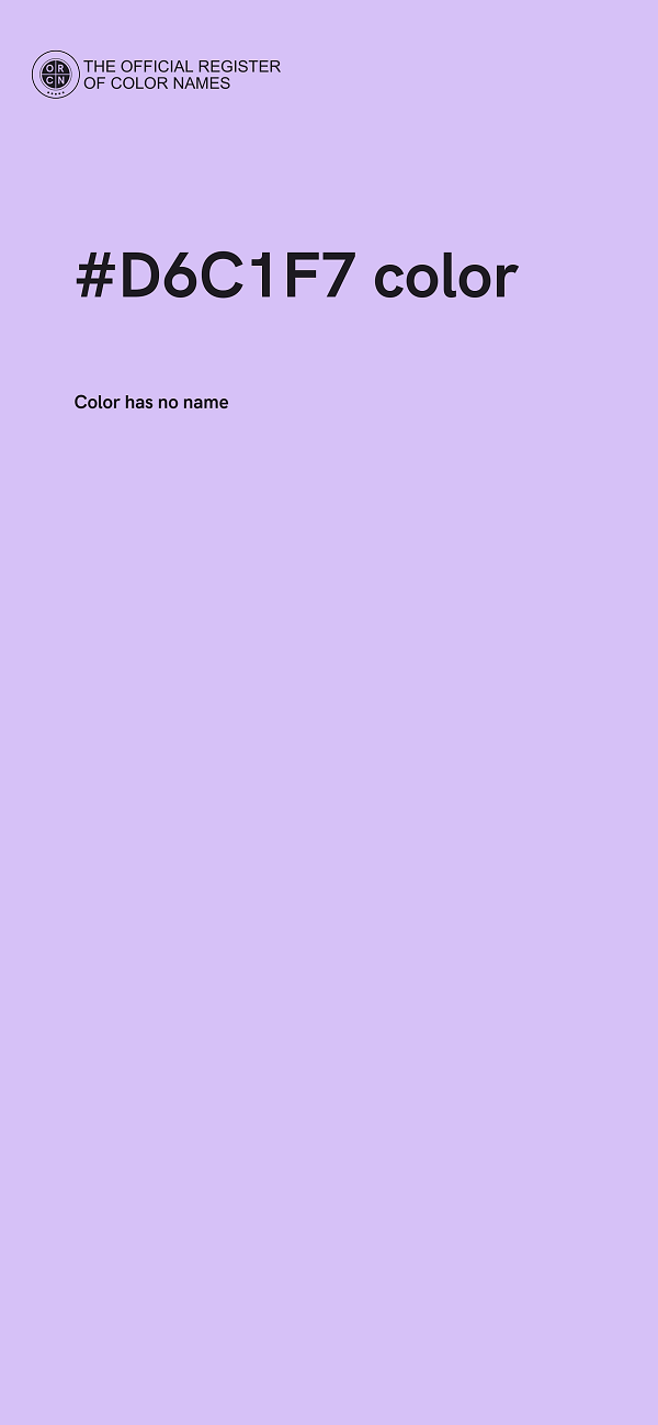 #D6C1F7 color image