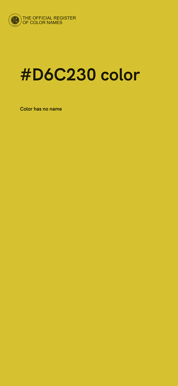 #D6C230 color image