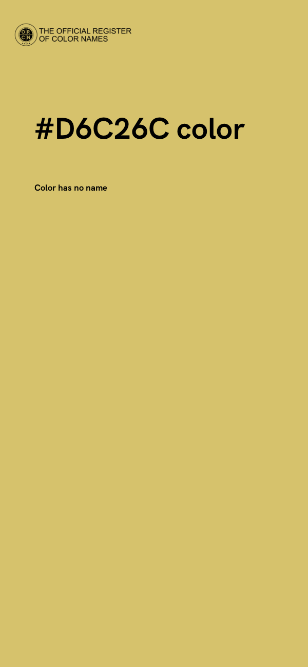 #D6C26C color image