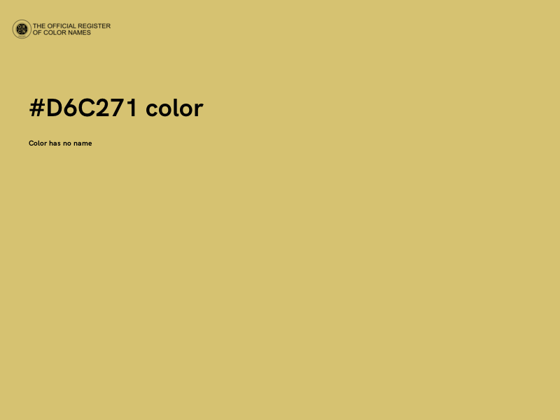 #D6C271 color image