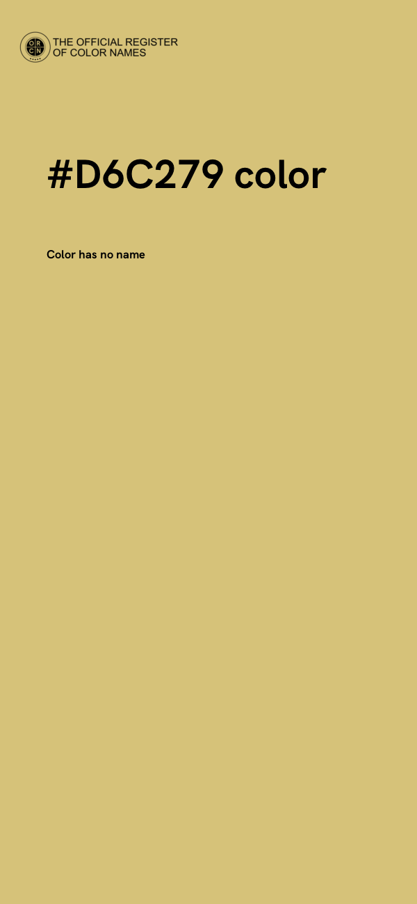 #D6C279 color image