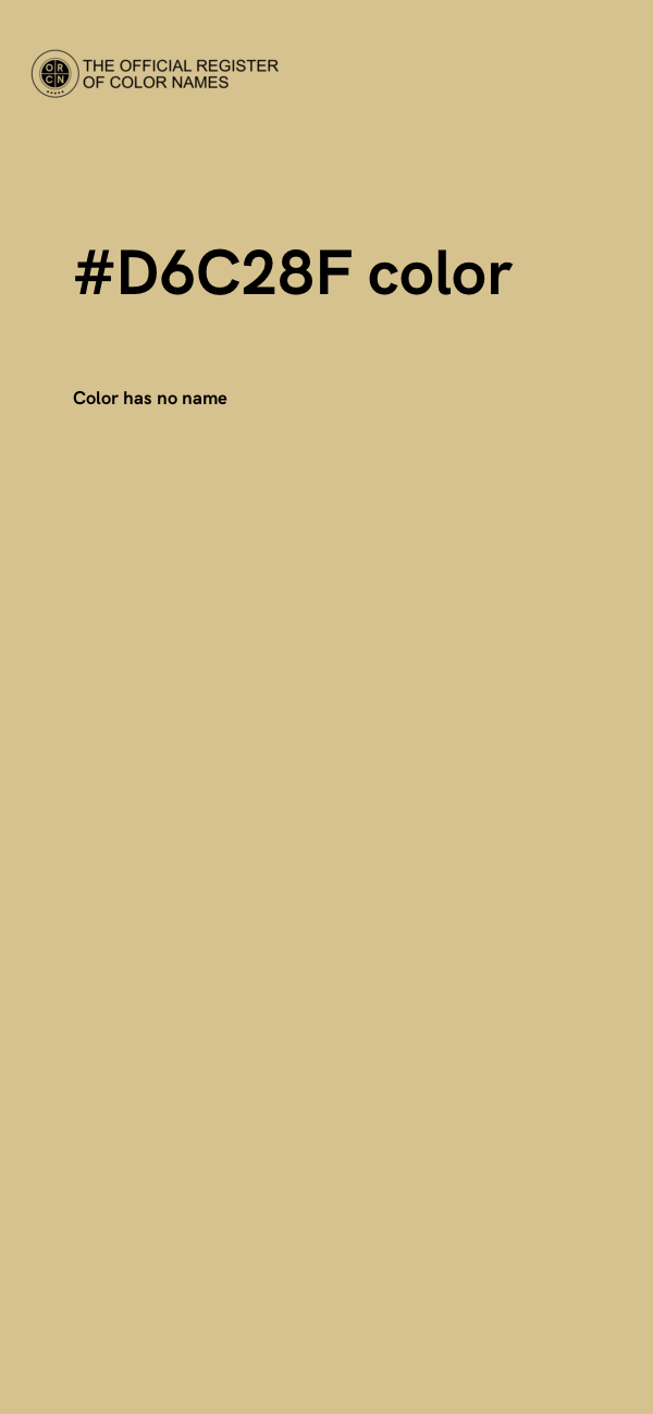 #D6C28F color image
