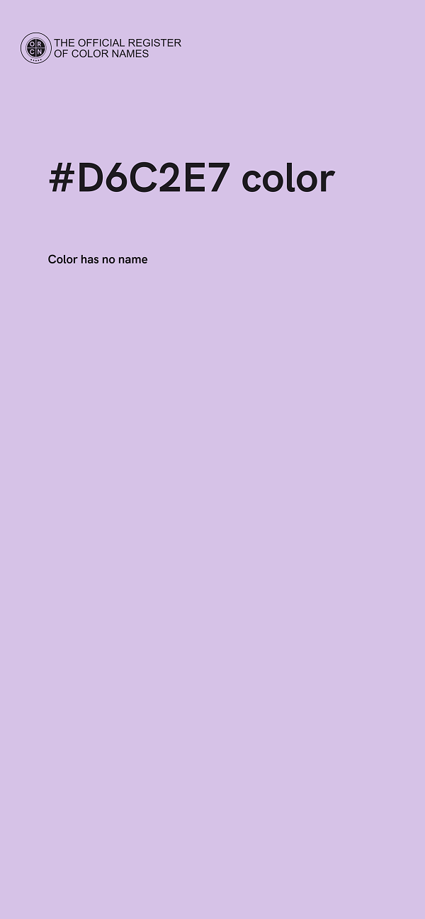 #D6C2E7 color image