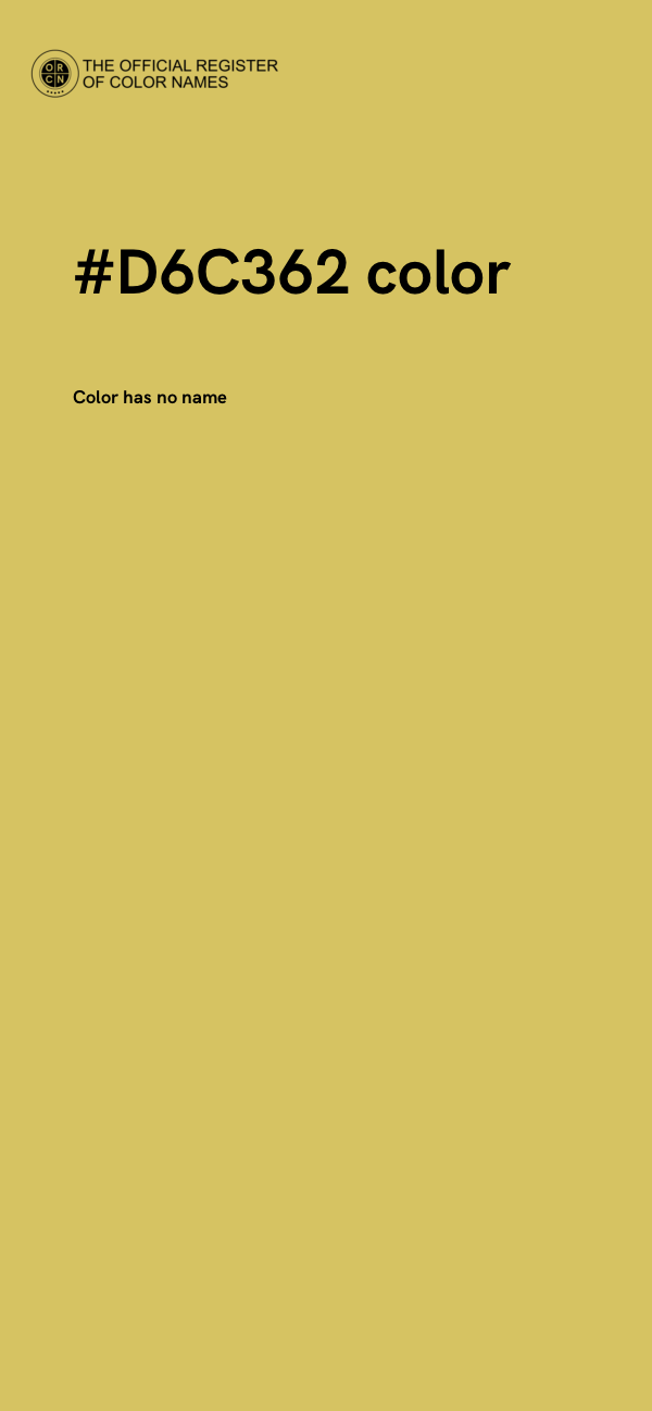 #D6C362 color image