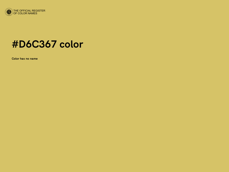 #D6C367 color image