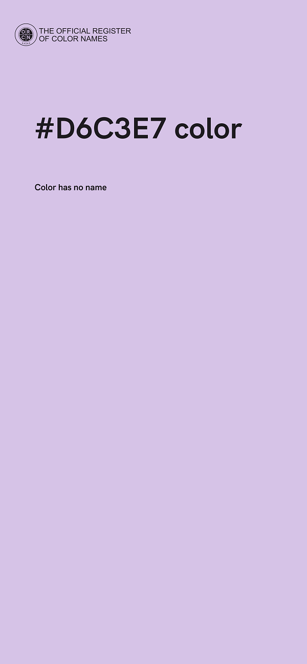 #D6C3E7 color image