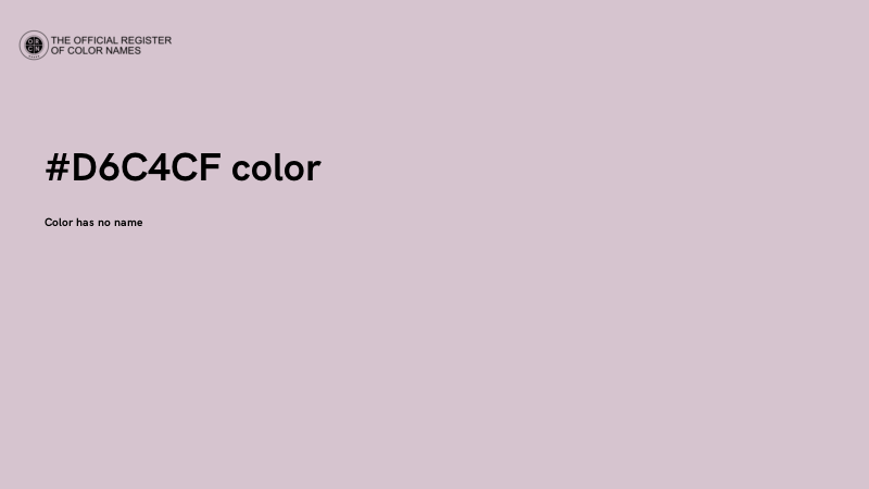 #D6C4CF color image