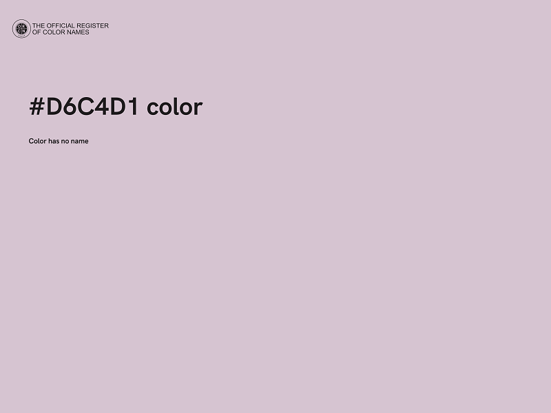 #D6C4D1 color image