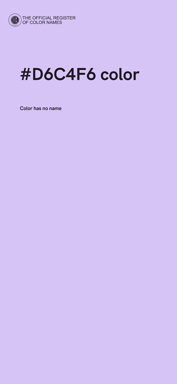 #D6C4F6 color image